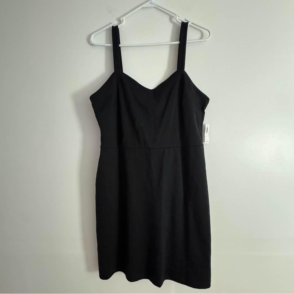 Old Navy Black Sleeveless Sweetheart Mini Dress – Size Large, NWT